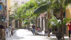 Calle de Pérez Galdós en Santa Cruz de Tenerife